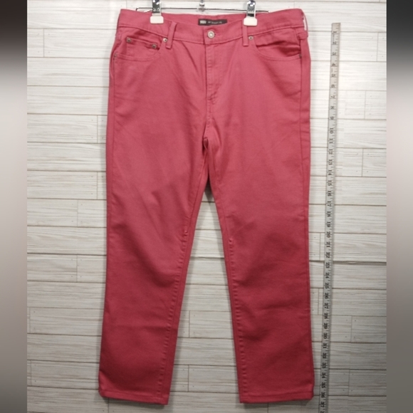 Levi's Women's Straight Leg Jeans - Pink - Picture 1 of 8